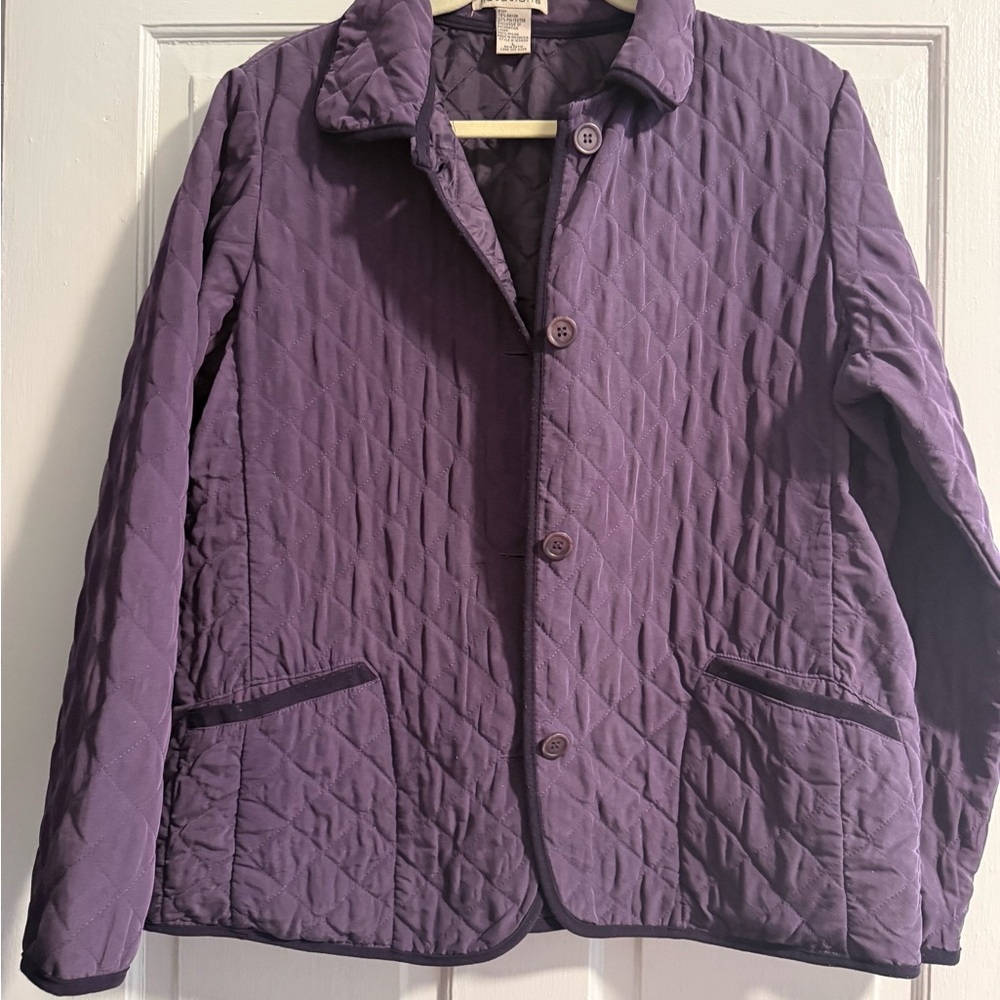 Notations Women's Purple Quilted Jacket